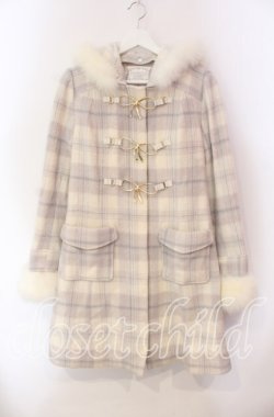 画像1: LODISPOTTO / リュバンプリンセスチェックダッフルロングコート  サックス O-25-11-27-024-LO-CO-IG-OS