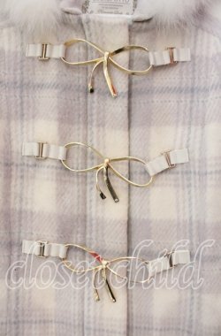 画像2: LODISPOTTO / リュバンプリンセスチェックダッフルロングコート  サックス O-25-11-27-024-LO-CO-IG-OS