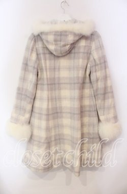 画像3: LODISPOTTO / リュバンプリンセスチェックダッフルロングコート  サックス O-25-11-27-024-LO-CO-IG-OS