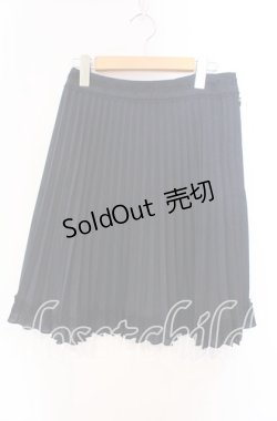 画像1: axes femme / プリーツスカート  ネイビー O-25-11-27-025-AX-SK-IG-OS