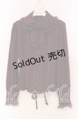 Innocent World / 丸衿オリジナルアムンゼンブラウス M ワイン O-25-11-27-031-IW-BL-IG-OS