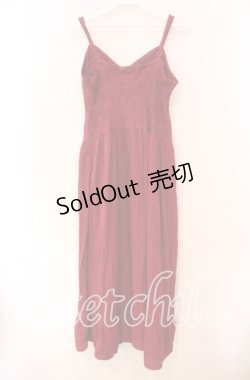 画像3: axes femme / 襟デザインキャミワンピース  アカ O-25-11-27-032-AX-OP-IG-OS