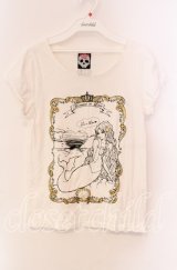 Banana Fish / マーメイドプリントTシャツ  ホワイト O-25-11-27-035-PU-TS-IG-OS