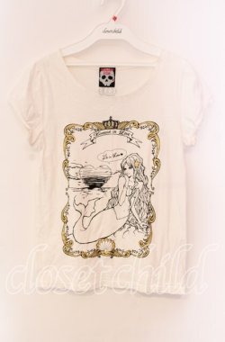 画像1: Banana Fish / マーメイドプリントTシャツ  ホワイト O-25-11-27-035-PU-TS-IG-OS