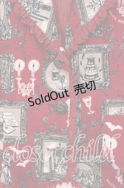 画像2: ALICE and the PIRATES / The Castle of Nightmare柄ベスト  えんじ O-25-11-27-040-PA-BL-IG-OS