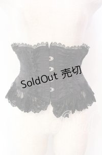 ATELIER PIERROT / Frill Short Corset コルセット  ブラック O-25-11-27-043-EL-TO-OW-OS