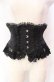 画像1: ATELIER PIERROT / Frill Short Corset コルセット  ブラック O-25-11-27-043-EL-TO-OW-OS (1)