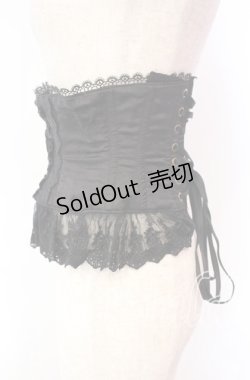 画像3: ATELIER PIERROT / Frill Short Corset コルセット  ブラック O-25-11-27-043-EL-TO-OW-OS