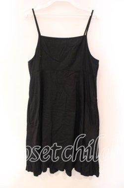 画像3: PEACE NOW / 胸元フリルキャミワンピース M ブラック O-25-11-27-044-PU-OP-OW-OS