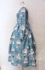 画像4: Royal Princess Alice / 毛繕い下手猫ちゃん・ねこ助コラボ・ワンピース  サックス O-25-11-27-004-LO-OP-IG-OS (4)