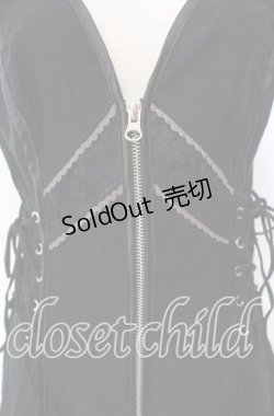 画像2: Ozz oneste / サイドレースアップホルターワンピース  ブラック O-25-11-27-045-OO-OP-OW-OS