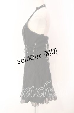 画像3: Ozz oneste / サイドレースアップホルターワンピース  ブラック O-25-11-27-045-OO-OP-OW-OS