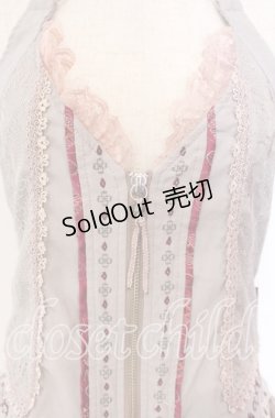 画像2: Ozz oneste / ジャガード配色ビスチェ  グレー×ピンク O-25-11-27-046-OO-TO-OW-OS