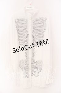 Royal Princess Alice / Madhatter's Tea Party ・まくら くらまコラボ スケルトンブラウス L シロ O-25-11-27-047-LO-BL-OW-OS