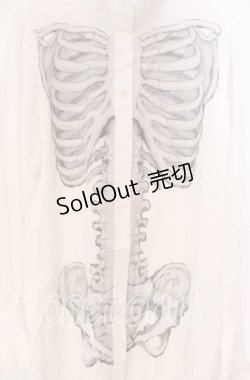 画像2: Royal Princess Alice / Madhatter's Tea Party ・まくら くらまコラボ スケルトンブラウス L シロ O-25-11-27-047-LO-BL-OW-OS