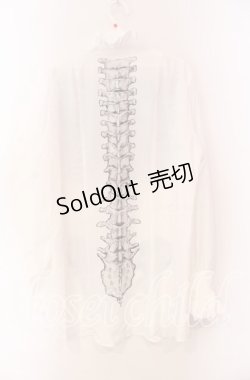 画像3: Royal Princess Alice / Madhatter's Tea Party ・まくら くらまコラボ スケルトンブラウス L シロ O-25-11-27-047-LO-BL-OW-OS