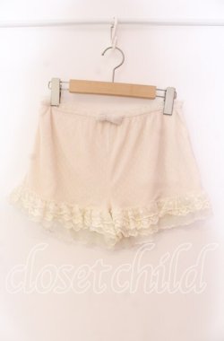 画像1: LIZ LISA / ドットチュールペチパンツ  アイボリー O-25-11-27-048-LO-PA-OW-OS