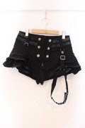 PUNK RAVE / Steampunk Shorts with Detachable Leg Bag L ブラック O-25-11-27-050-PU-PA-OW-OS
