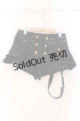 PUNK RAVE / Steampunk Shorts with Detachable Leg Bag L ブラック O-25-11-27-050-PU-PA-OW-OS