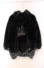 画像3: scyray / rabbit fur blouson  ブラック O-25-11-27-053-PU-JA-OW-C059 (3)