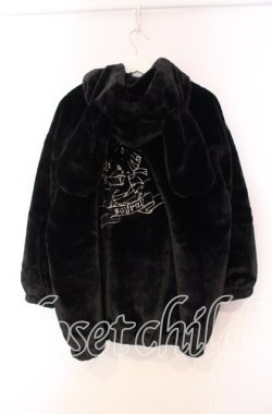 画像3: scyray / rabbit fur blouson  ブラック O-25-11-27-053-PU-JA-OW-OS