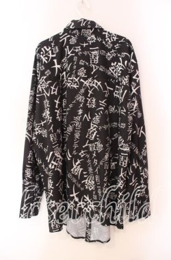 画像3: Grrr the Lipper / 殺メタイ程ニ愛シテル。iシャツ F ブラック×ホワイト O-25-11-27-056-PU-BL-OW-OS