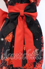 画像3: Royal Princess Alice / 悪鬼彼岸花帯付きドレス  アカ×クロ O-25-11-27-005-LO-JA-IG-OS (3)