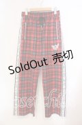 Grrr the Lipper / 満身創痍ジャージパンツ F レッド O-25-11-27-058-PU-PA-OW-OS
