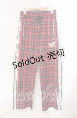 Grrr the Lipper / 満身創痍ジャージパンツ F レッド O-25-11-27-058-PU-PA-OW-OS