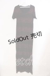 HYSTERIC GLAMOUR / スカル×ドットロングワンピース  ブラック×ピンク O-25-11-27-062-PU-OP-OW-OS