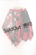 Qutie Frash / 和柄アシメスカート  レッド O-25-11-27-070-QU-SK-OW-OS