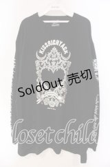 KRY CLOTHING / 「NIA」 ロングスリーヴ Tシャツ  ブラック O-25-11-27-074-EL-TO-IG-OS