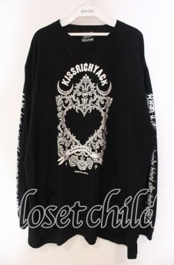 画像1: KRY CLOTHING / 「NIA」 ロングスリーヴ Tシャツ  ブラック O-25-11-27-074-EL-TO-IG-OS