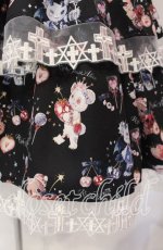 画像3: Royal Princess Alice / Skull Psycho bearジャンパースカート  クロ O-25-11-27-006-LO-OP-IG-OS (3)