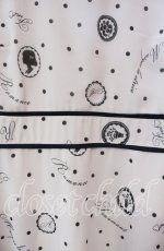 画像2: 【SALE】Fi.n.t / モチーフドットワンピース  薄ピンク×クロ O-25-11-27-076-CA-OP-IG-ZT319 (2)