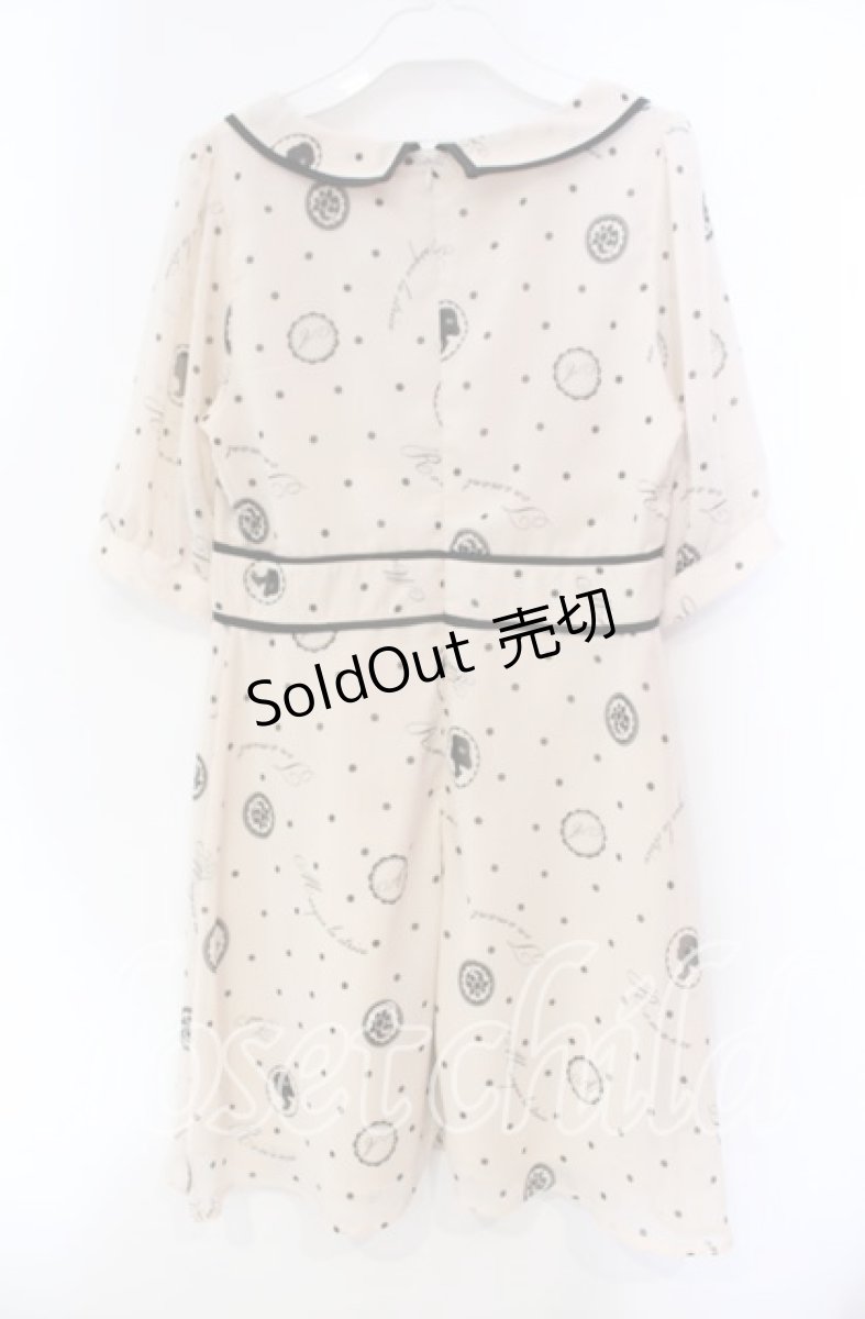 画像3: 【SALE】Fi.n.t / モチーフドットワンピース  薄ピンク×クロ O-25-11-27-076-CA-OP-IG-ZT319 (3)