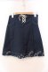 画像1: Fi.n.t / フロントレースアップミニスカート  ネイビー O-25-11-27-082-CA-SK-IG-OS (1)