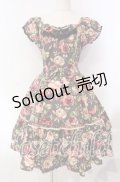 Dreaming Drop / お花のワンピース  クロ O-25-11-27-007-LO-OP-IG-OS