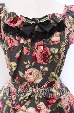 画像2: Dreaming Drop / お花のワンピース  クロ O-25-11-27-007-LO-OP-IG-OS