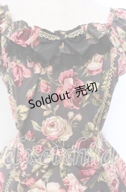 画像2: Dreaming Drop / お花のワンピース  クロ O-25-11-27-007-LO-OP-IG-OS