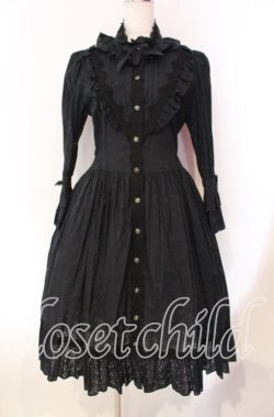 画像1: ALICE and the PIRATES / Le jardin secretシャツワンピース  クロ O-25-11-27-009-PA-OP-IG-OS