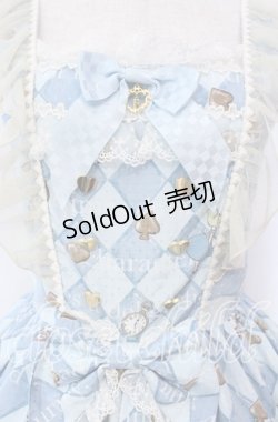 画像2: BABY,THE STARS SHINE BRIGHT / Alice In Wonderlandエプロンジャンパースカート  サックス O-25-11-27-010-BA-OP-IG-OS