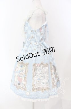 画像5: BABY,THE STARS SHINE BRIGHT / Alice In Wonderlandエプロンジャンパースカート  サックス O-25-11-27-010-BA-OP-IG-OS