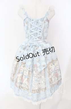 画像6: BABY,THE STARS SHINE BRIGHT / Alice In Wonderlandエプロンジャンパースカート  サックス O-25-11-27-010-BA-OP-IG-OS