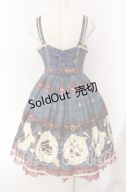 画像7: Angelic Pretty / Antique Chocolaterieパールジャンパースカート  ブルー O-25-11-27-011-AP-OP-IG-OS