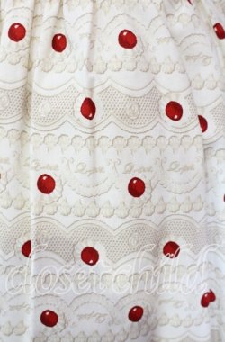 画像2: Q-pot. / チェリーポルカドットスカート M アカｘシロ O-25-11-27-012-QP-SK-YM-OS