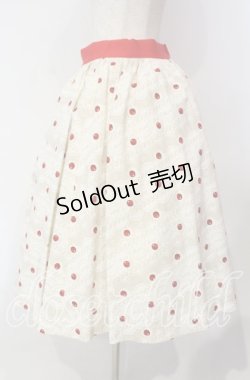 画像3: Q-pot. / チェリーポルカドットスカート M アカｘシロ O-25-11-27-012-QP-SK-YM-OS