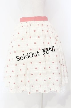画像4: Q-pot. / チェリーポルカドットスカート M アカｘシロ O-25-11-27-012-QP-SK-YM-OS