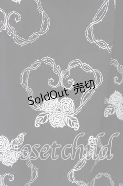 画像2: metamorphose / 茨柄スカート  クロ×シロ O-25-11-27-013-ME-SK-IG-OS