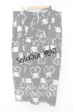 画像3: metamorphose / 茨柄スカート  クロ×シロ O-25-11-27-013-ME-SK-IG-OS